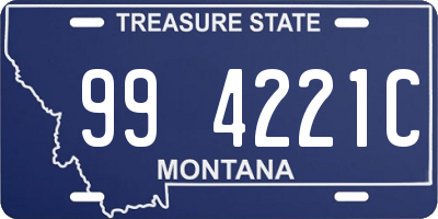 MT license plate 994221C