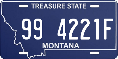 MT license plate 994221F