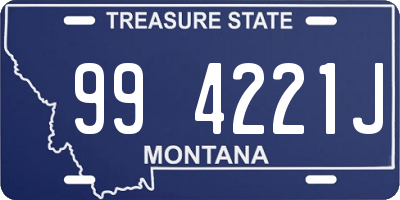 MT license plate 994221J