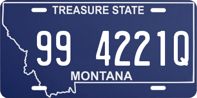 MT license plate 994221Q