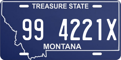 MT license plate 994221X