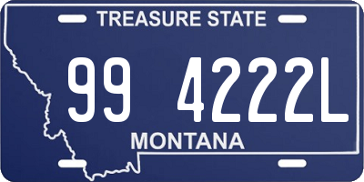 MT license plate 994222L