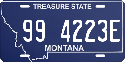 MT license plate 994223E