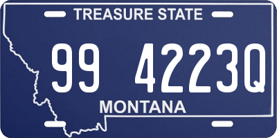 MT license plate 994223Q