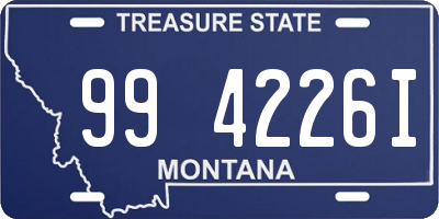 MT license plate 994226I