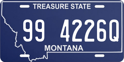 MT license plate 994226Q