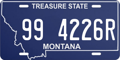 MT license plate 994226R