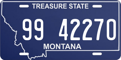 MT license plate 994227O