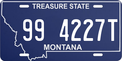 MT license plate 994227T