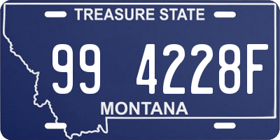 MT license plate 994228F