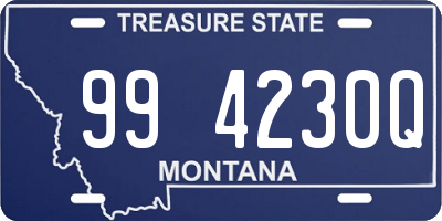 MT license plate 994230Q