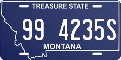 MT license plate 994235S