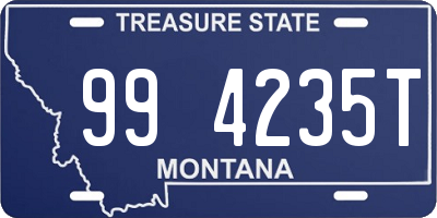 MT license plate 994235T