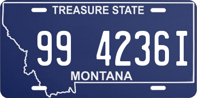 MT license plate 994236I