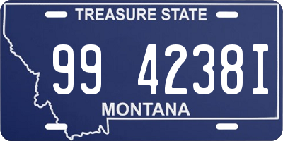 MT license plate 994238I