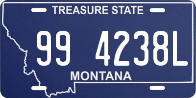 MT license plate 994238L