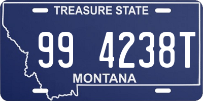 MT license plate 994238T