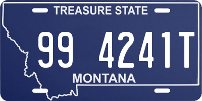 MT license plate 994241T