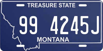 MT license plate 994245J