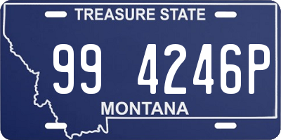 MT license plate 994246P