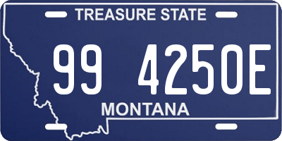 MT license plate 994250E