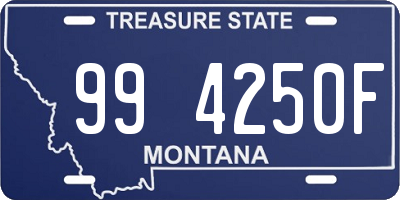 MT license plate 994250F