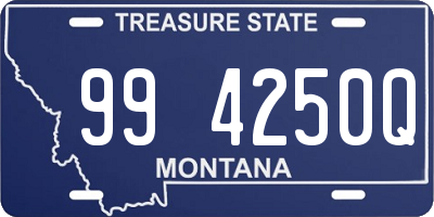 MT license plate 994250Q