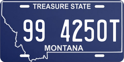 MT license plate 994250T