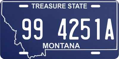 MT license plate 994251A