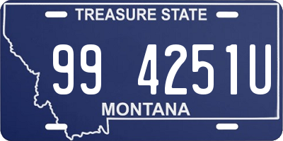 MT license plate 994251U