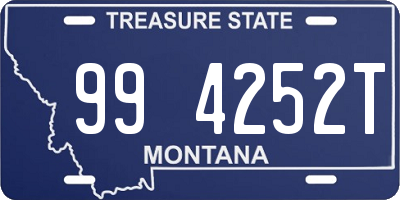 MT license plate 994252T