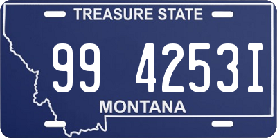 MT license plate 994253I