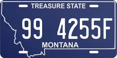 MT license plate 994255F