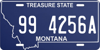 MT license plate 994256A