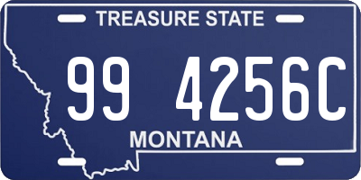 MT license plate 994256C