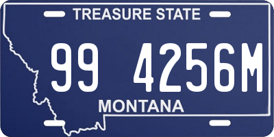 MT license plate 994256M