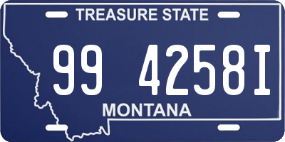 MT license plate 994258I