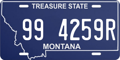 MT license plate 994259R