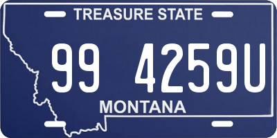 MT license plate 994259U