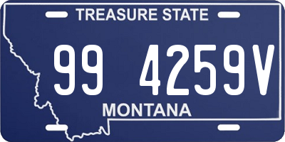 MT license plate 994259V