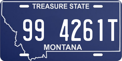 MT license plate 994261T