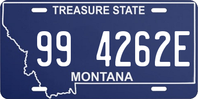 MT license plate 994262E