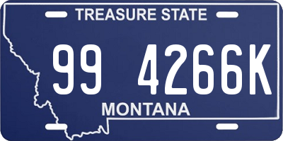 MT license plate 994266K