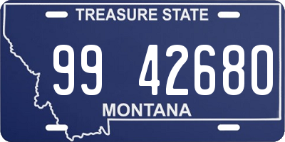 MT license plate 994268O