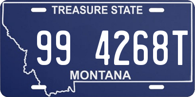 MT license plate 994268T