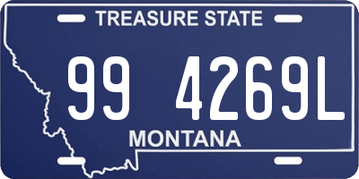 MT license plate 994269L