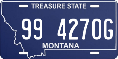 MT license plate 994270G