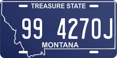 MT license plate 994270J