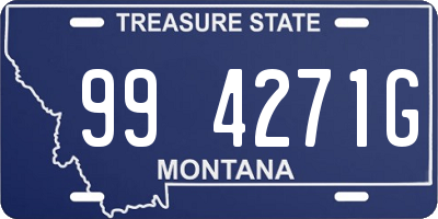 MT license plate 994271G