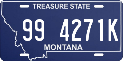 MT license plate 994271K